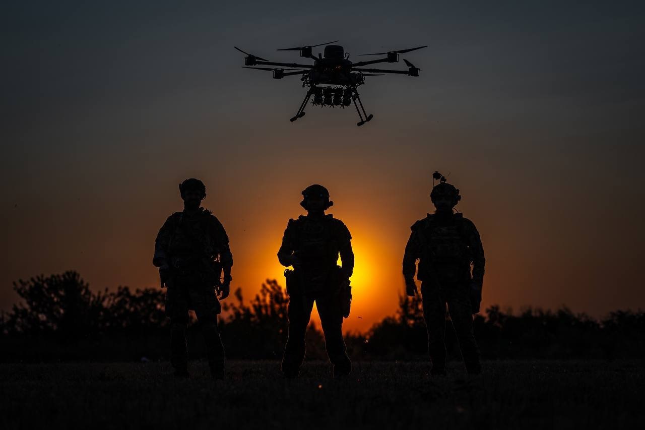 A Ukrainian vampire drone crew