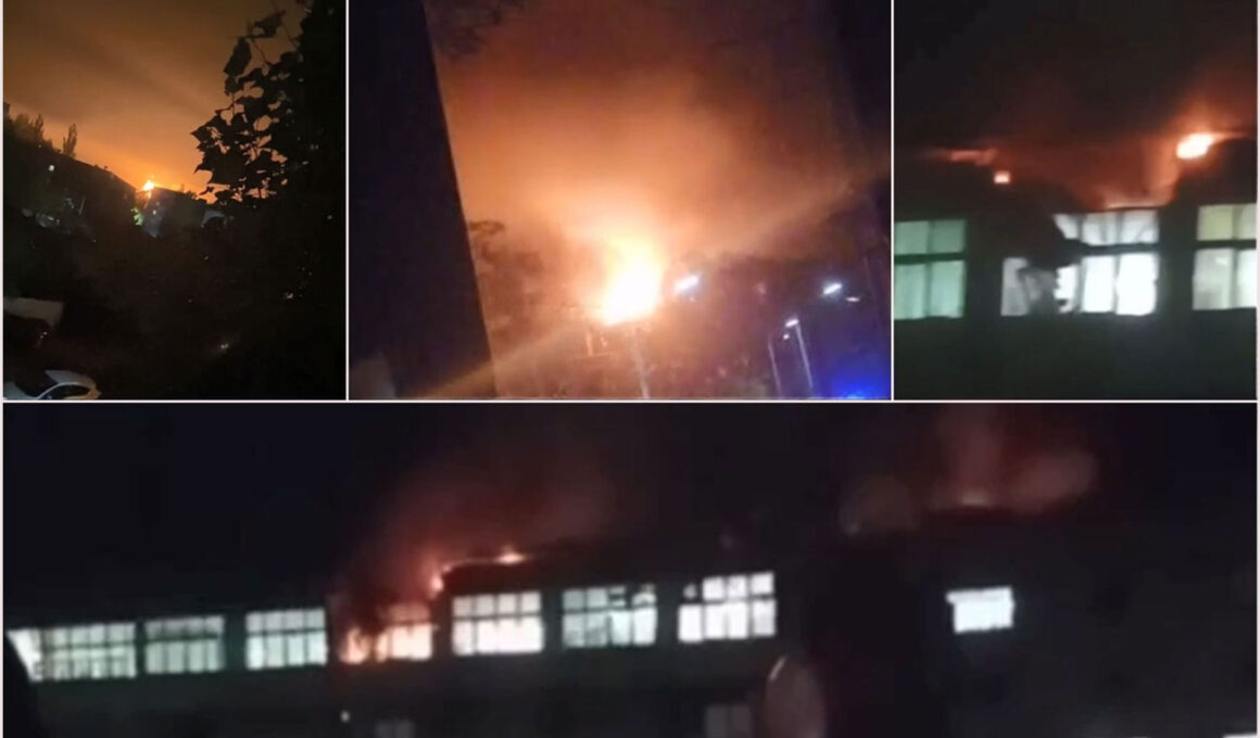 ukrainian drones hit energia plant supplying batteries iskander kinzhal missiles strike russia's yelets-based military resulting fire yelets-plant-energia-military-struck-by-drones early hours 23 group long-range struck russian company pао located yelets lipetsk oblast