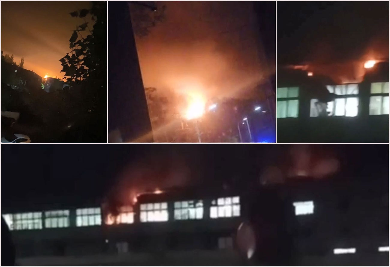 ukrainian drones hit energia plant supplying batteries iskander kinzhal missiles strike russia's yelets-based military resulting fire yelets-plant-energia-military-struck-by-drones early hours 23 group long-range struck russian company pао located yelets lipetsk oblast
