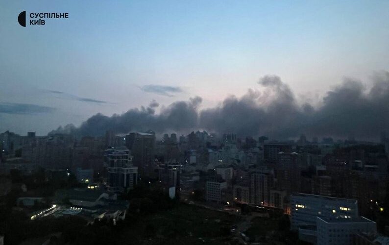 russia kills woman kyiv one largest air attacks city strikes maternity hospital odesa aftermath russia's attack 10 2025 suspilne ukraine news ukrainian reports