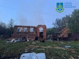 Russian drone attack killed people in their homes and destroyed houses in northeastern Sumy Oblast on the night of 24 June.