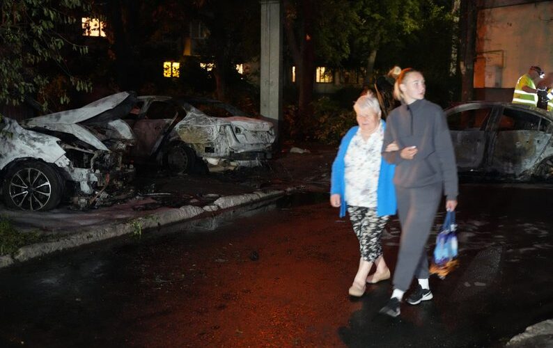 russia kills ukrainian baby seven more people trump keeps pushing predictably doomed peace talks locals passing burned-out cars kharkiv's slobidskyi district after russian attack 5 2025 278f8407467a42c6 forces launched overnight