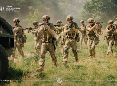 Ukrainian soldiers.