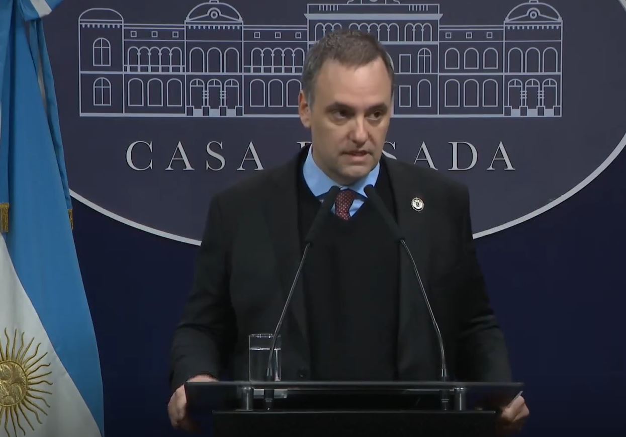 argentina uncovers suspected russian spy network linked disinformation efforts argentine presidential spokesperson manuel adorni making announcement 18 2025 casa rosada lo comunicó el vocero presidencial government publicly accused five nationals