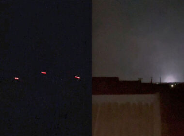 ukraine targets millerovo air base cripples energy occupied south left tracers sky russia's rostov oblast; right transformer facility explosion melitopol part ukraine's zaporizhzhia oblast 4-5 2025 scource telegram/supernova+ launched overnight
