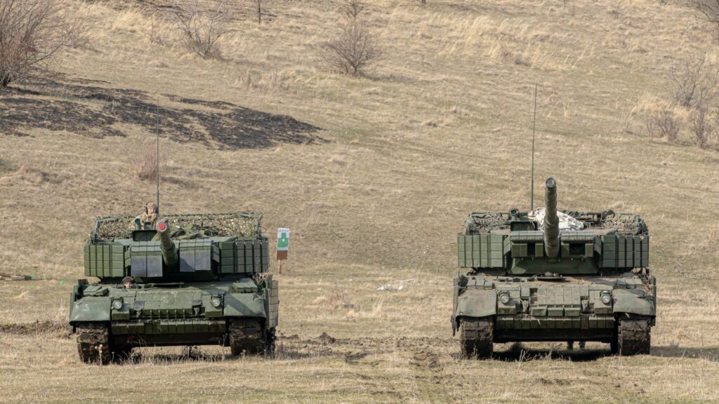 Ukrainian Leopard 1A5s.
