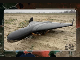A screenshot showing a Ukraine-developed bomber drone from the RFU News - Reporting from Ukraine video, 18 June.
