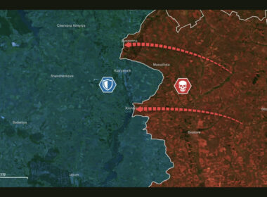A screenshot from the RFU News - Reporting from Ukraine YouTube video, 24 June.