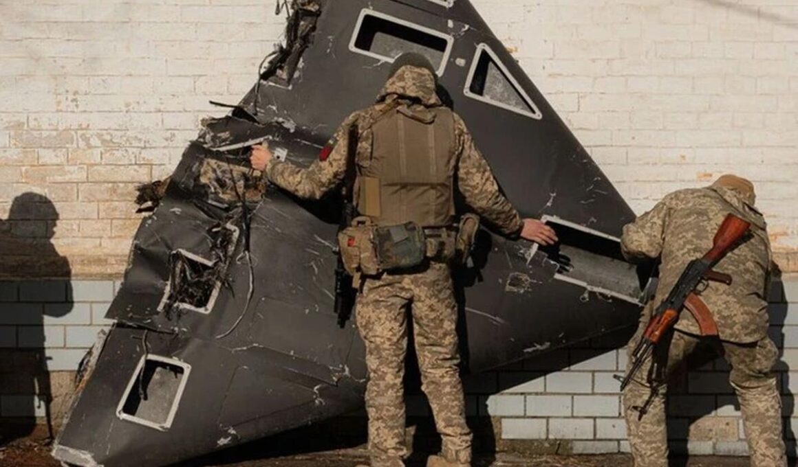 wsj how chinese engines power russia’s deadly drone raids ukrainian cities · post soldiers stand near downed shahed-136 kamikaze shahed shot down1 covert exports companies shenzhen elsewhere provide russia navigation