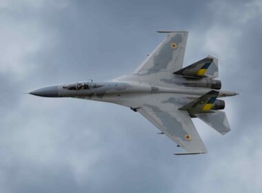A Ukrainian Sukhoi Su-27.