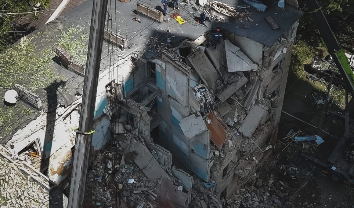 The aftermath of a Russian attack on Kyiv on 22-23 June 2025.