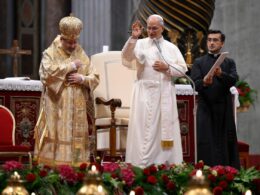 Pope Leo XIV joins Ukrainian Greek Catholic Church pilgrimage at Vatican on 28 June.