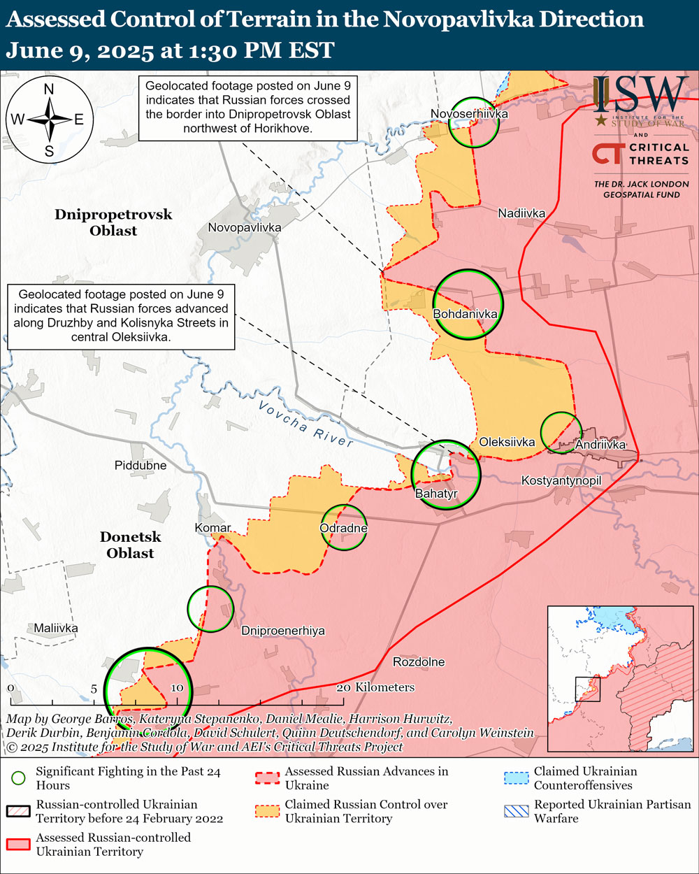 isw russian forces advance dnipropetrovsk oblast border donetsk-dnipropetrovsk-oblasts have advanced administrative boundary between donetsk oblasts kremlin officials continued demonstrate russia has wider territorial ambitions ukraine beyond luhansk zaporizhia kherson crimea