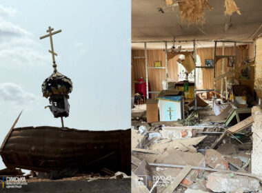 one dead dozens injured russian drones target ukrainian cities another church destroyed bomb strike khotin sumy oblast 3 2025 military administration russia-destroyed-another-church early hours forces launched massive drone assault ukraine