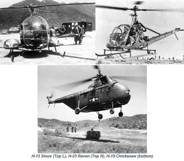 Real pictures of old helicopters