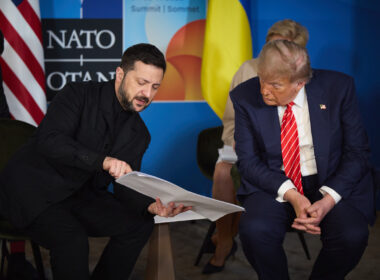 Trump says NATO meeting was “nice.” Zelenskyy wore a suit. The war goes on