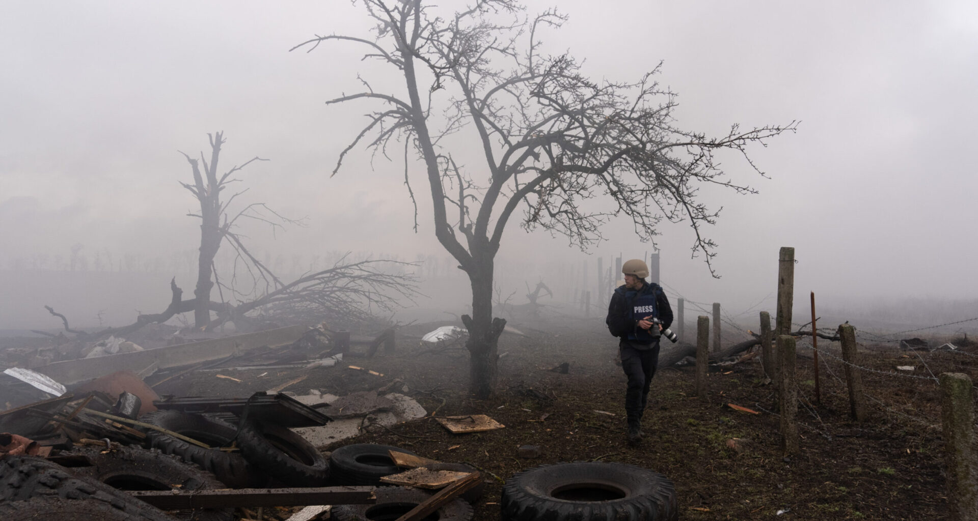 A scene from the Ukrainian Oscar-winning documentary 20 Days in Mariupol. A journalist Mstyslav Chernov and his Associated Press team remained the last international reporters in the besieged city of Mariupol, risking their lives to capture evidence of Russian war crimes that Moscow dismissed as "fakes."