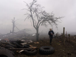 A scene from the Ukrainian Oscar-winning documentary 20 Days in Mariupol. A journalist Mstyslav Chernov and his Associated Press team remained the last international reporters in the besieged city of Mariupol, risking their lives to capture evidence of Russian war crimes that Moscow dismissed as 