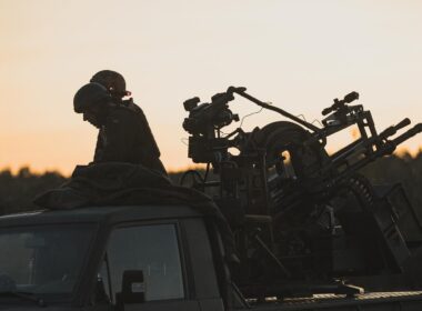 Ukraine's mobile gun team. Photo: Ukraine's Air Force via Facebook