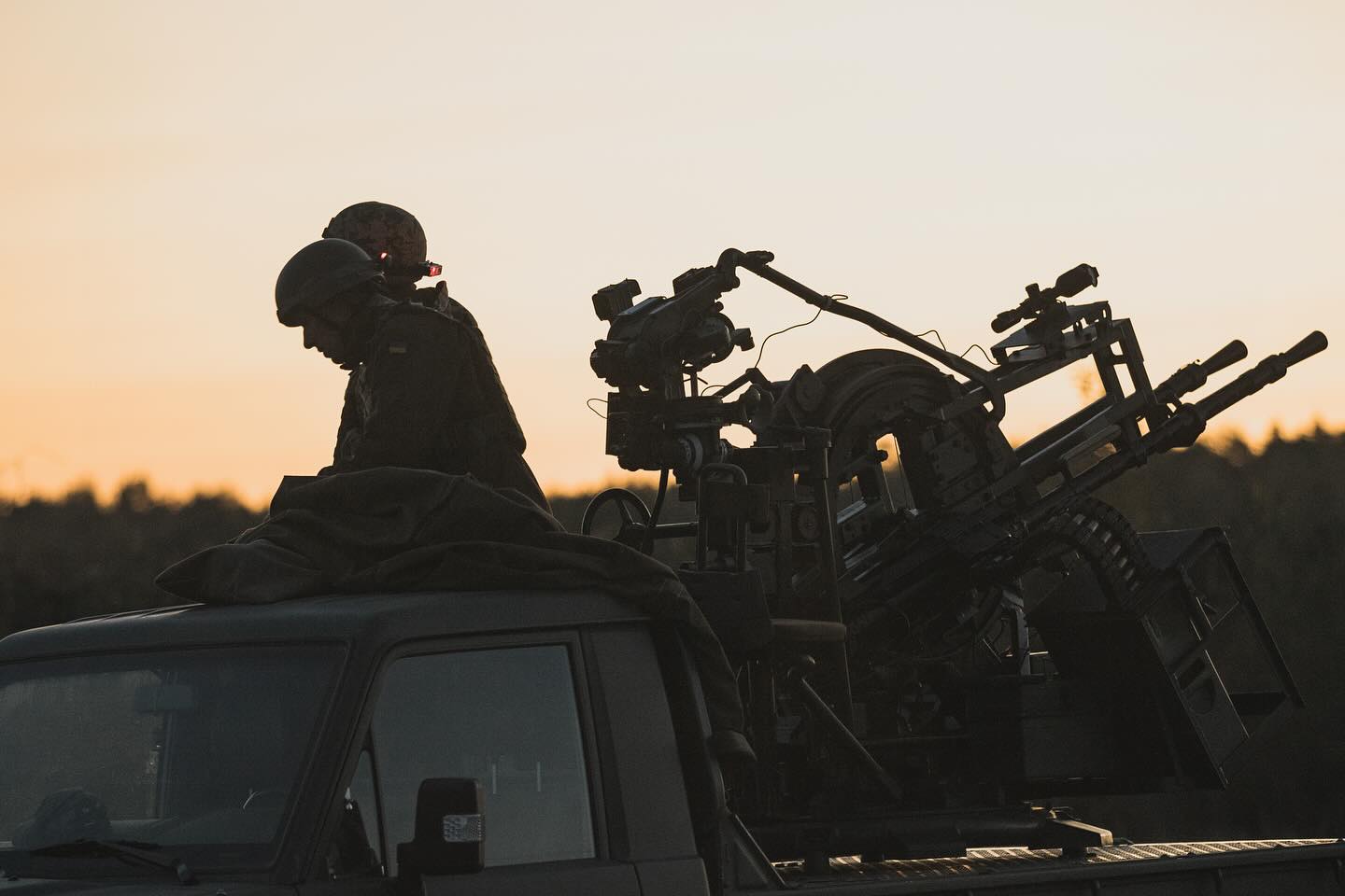 Ukraine's mobile gun team. Photo: Ukraine's Air Force via Facebook