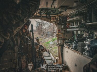 Ukrainian soldiers.