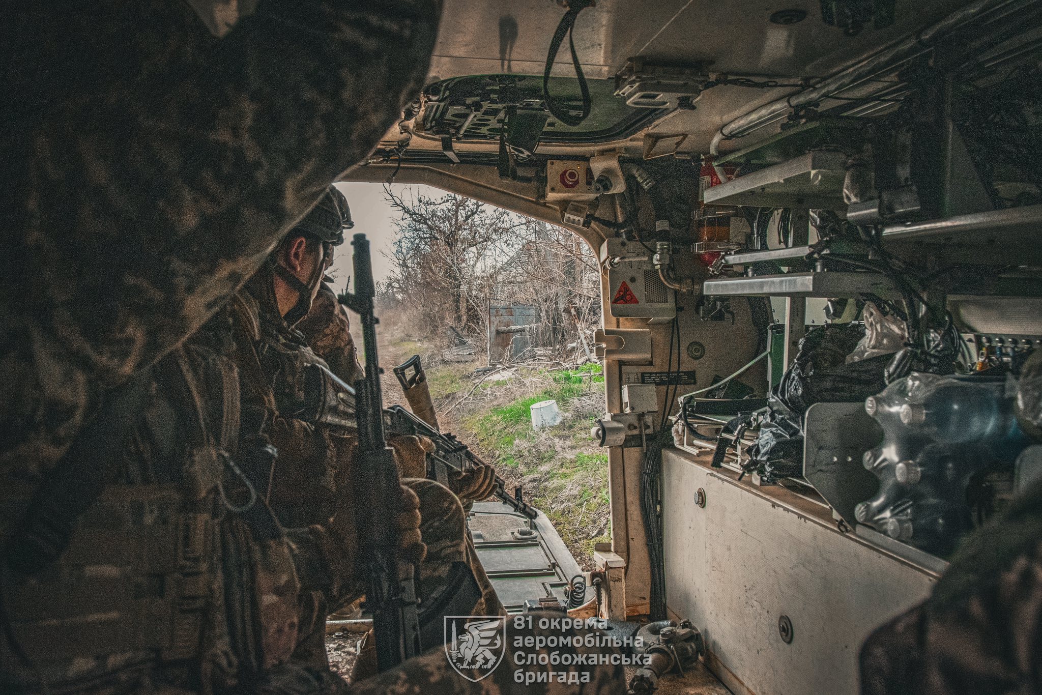 Ukrainian soldiers.