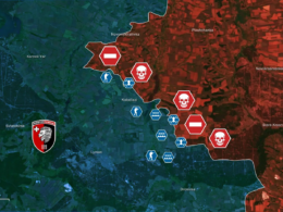 A screenshot from the RFU News – Reporting from Ukraine YouTube video, 28 July.