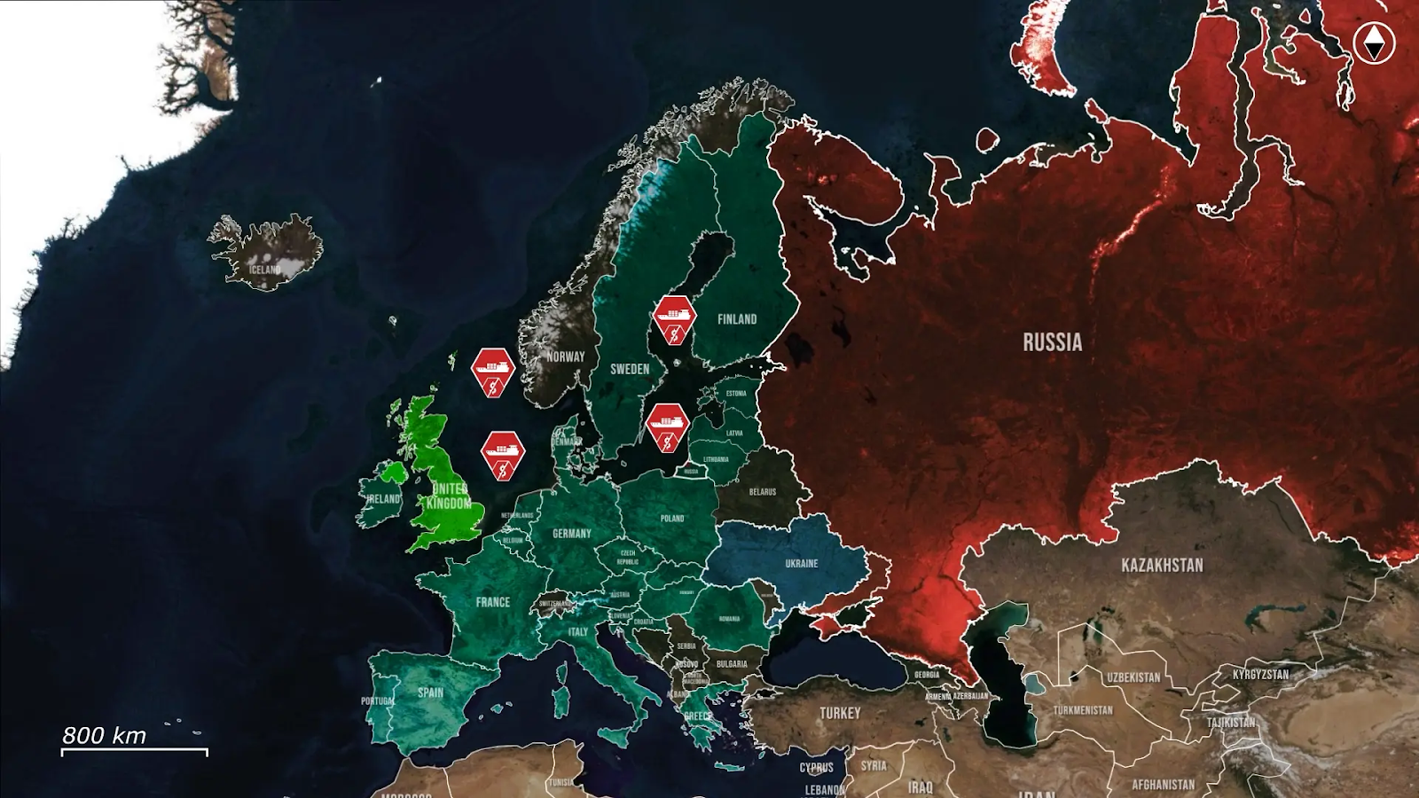 A screenshot from the RFU News – Reporting from Ukraine YouTube video, 25 July.