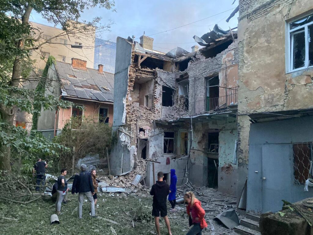 Russia drone attack west Ukraine
