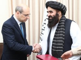Dmitry Zhirnov, Ambassador of the Russian Federation, met with Mullah Amir Khan Muttaqi, Minister of Foreign Affairs of the Islamic Emirate of Afghanistan.