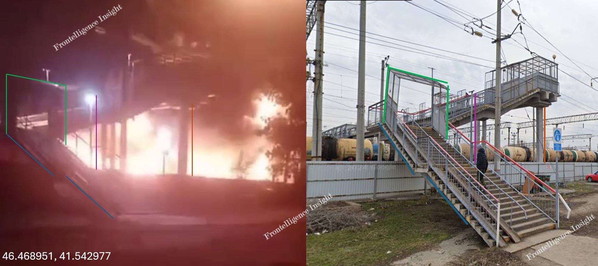 ukrainian drones turned russia's salsk station firestorm — fuel train destroyed geolocated footage shows burning railway rostov oblast after drone strike overnight 29 2025 / tatarigami_ua struck deep russian territory