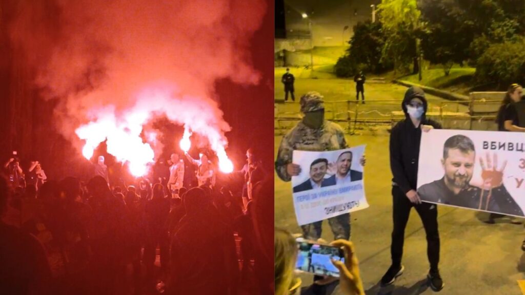 Russian provocations Ukrainian protests Zelenskyy is a dictator