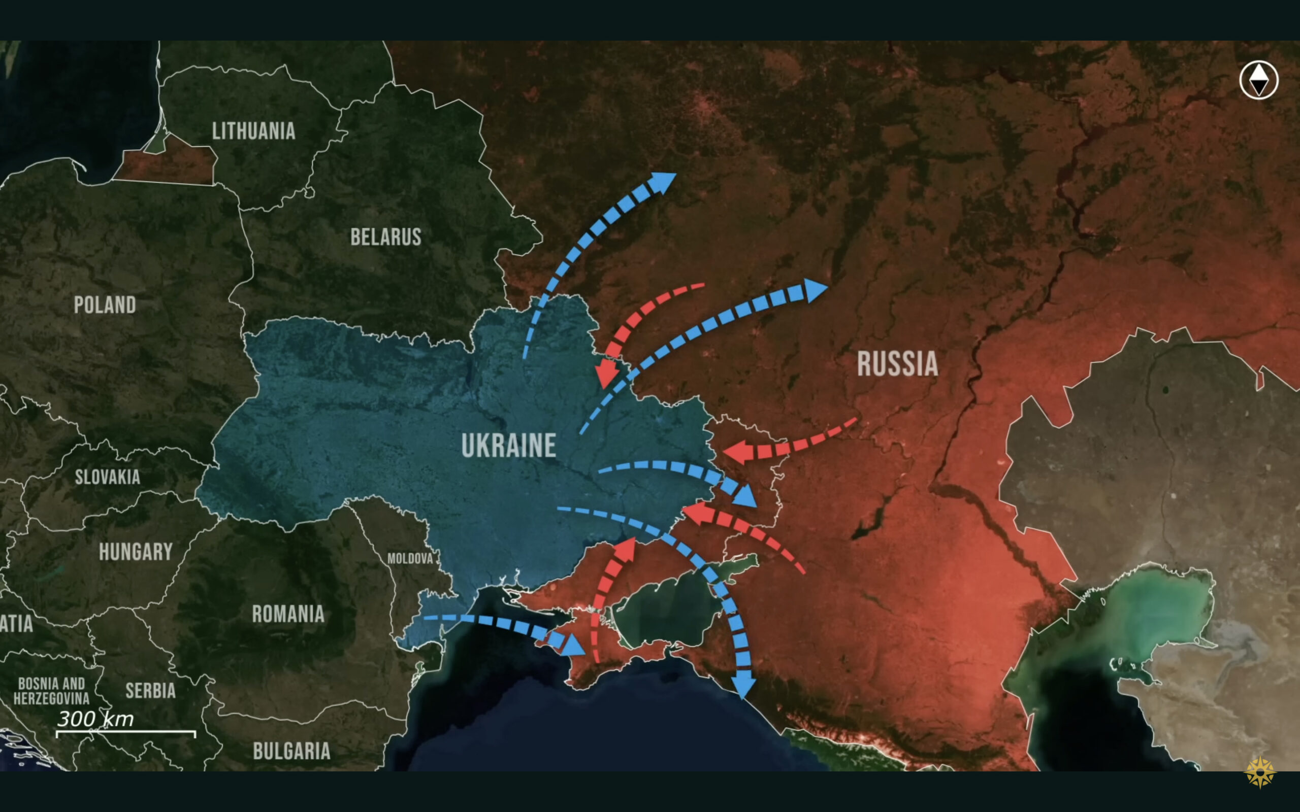 A screenshot from the RFU News - Reporting from Ukraine YouTube video, 4 July.