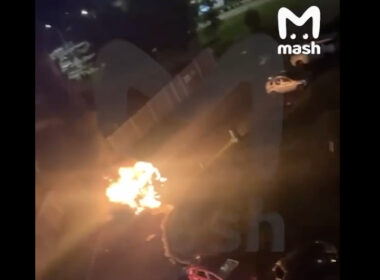 Fragments from intercepted drones damaged residential buildings and vehicles in Zelenograd, Moscow suburbs.