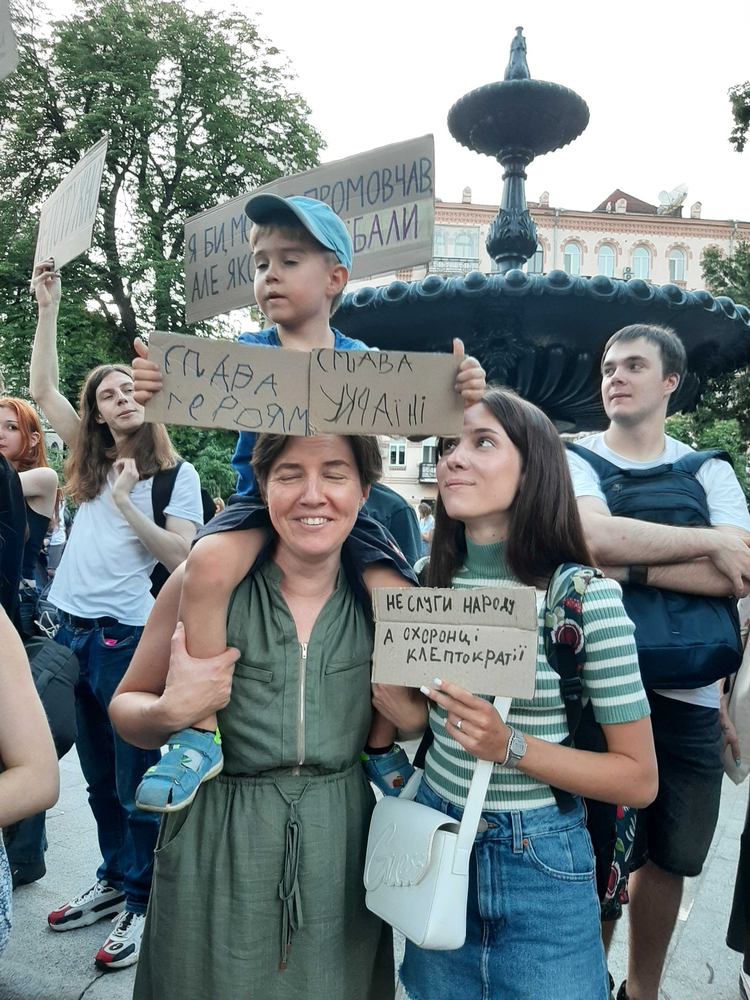 Ukraine protests against corruption NABU SAPO Zelenskyy Kyiv