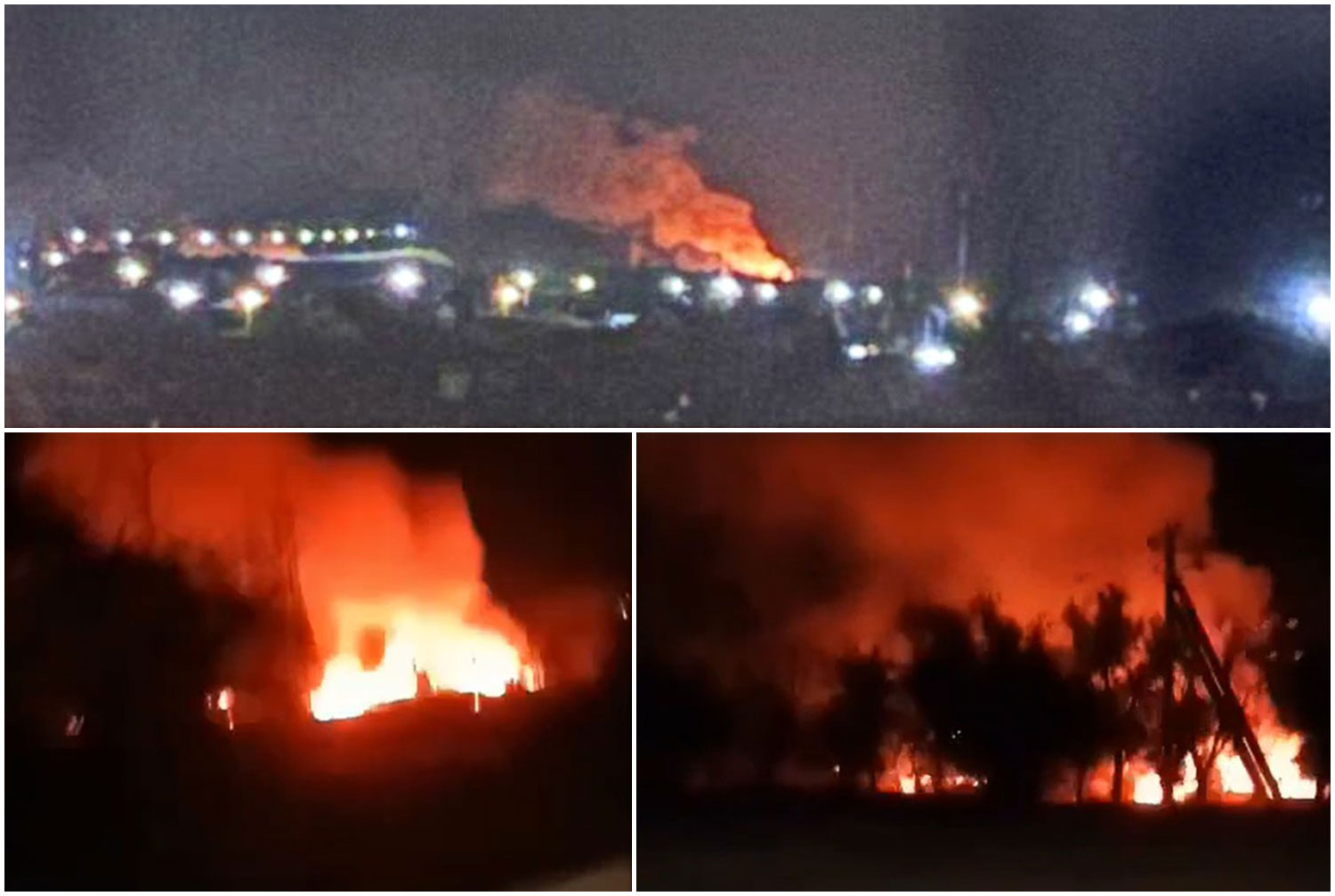 ukraine’s drone offensive pounds volgograd–rostov railway again — kotelnikovo burns overnight attack fires area station russia's volgograd oblast 31 2025 telegram/exilenova+ kotelinokovo-volgograd-substation-on-fire last night ukrainian drones hit volgograd-rostov section now