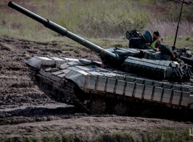 A 116th Mechanized Brigade tank.