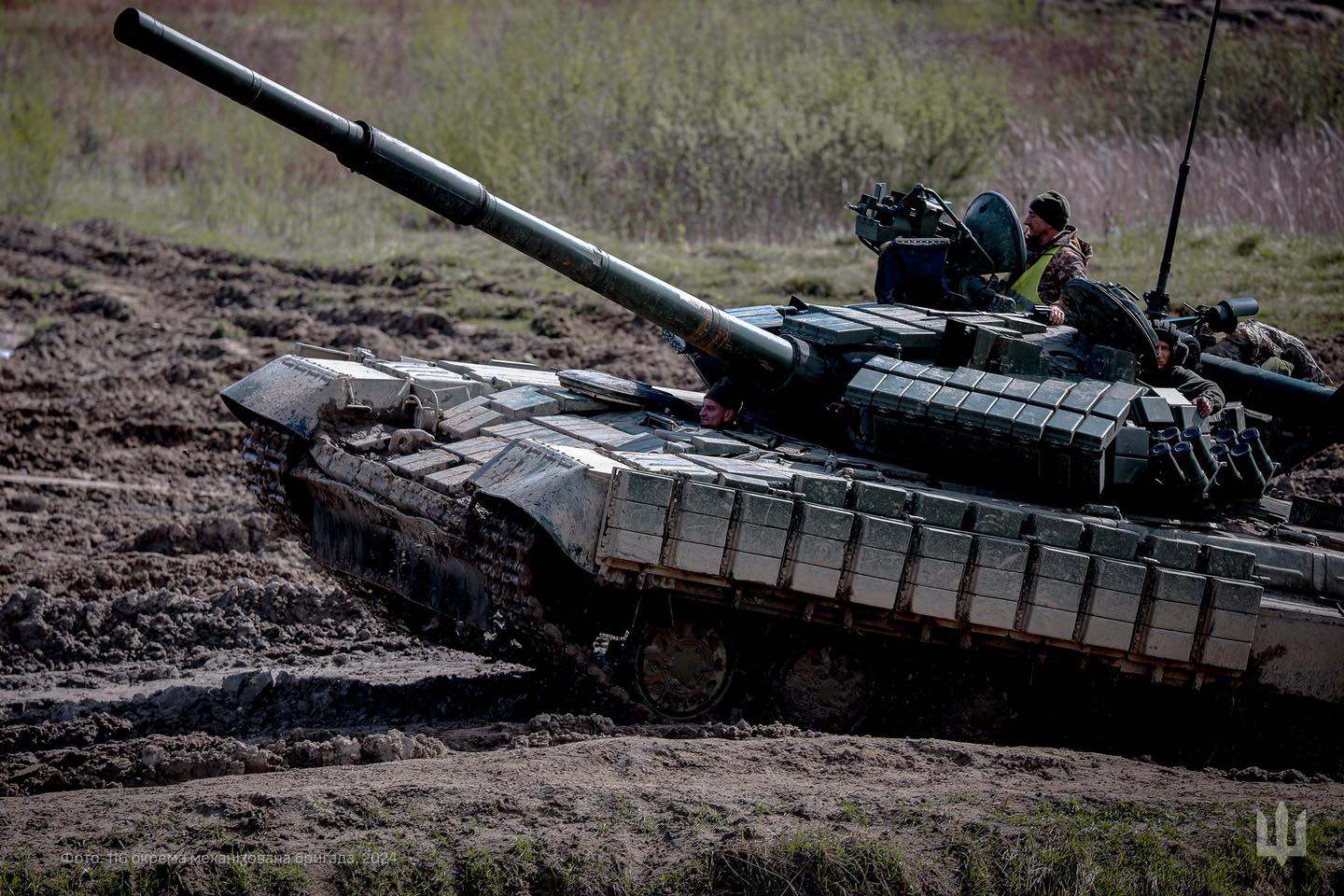 A 116th Mechanized Brigade tank.