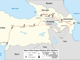g4media romania investigates russia over chlorine-tainted azerbaijani oil bound europe baku–tbilisi–ceyhan (btc) pipeline route azerbaijan’s capital baku turkish port ceyhan key cities pump stations along way / charles 1592px-baku–tbilisi–ceyhan_pipeline_(btc_pipeline)svg investigating
