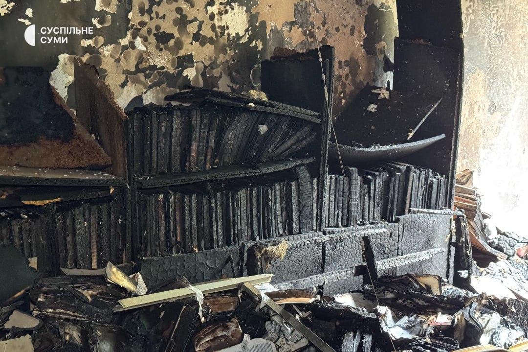 Russian missiles turned 15,000 books into ash at Sumy State University in a single night. The 18 August attack destroyed the library's newest collection—every book purchased over the past six years.