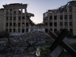 Ruins in Kostyntynivka, Donetsk Oblast, May 2025.