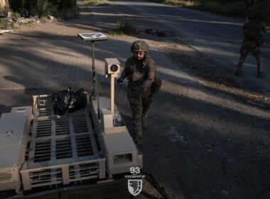 An armed ground robot. Photo: 93rd Brigade