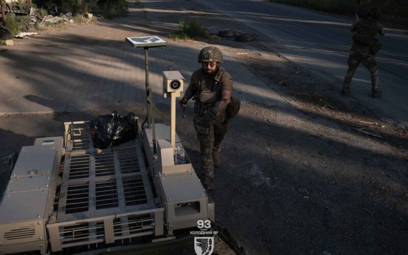 An armed ground robot. Photo: 93rd Brigade