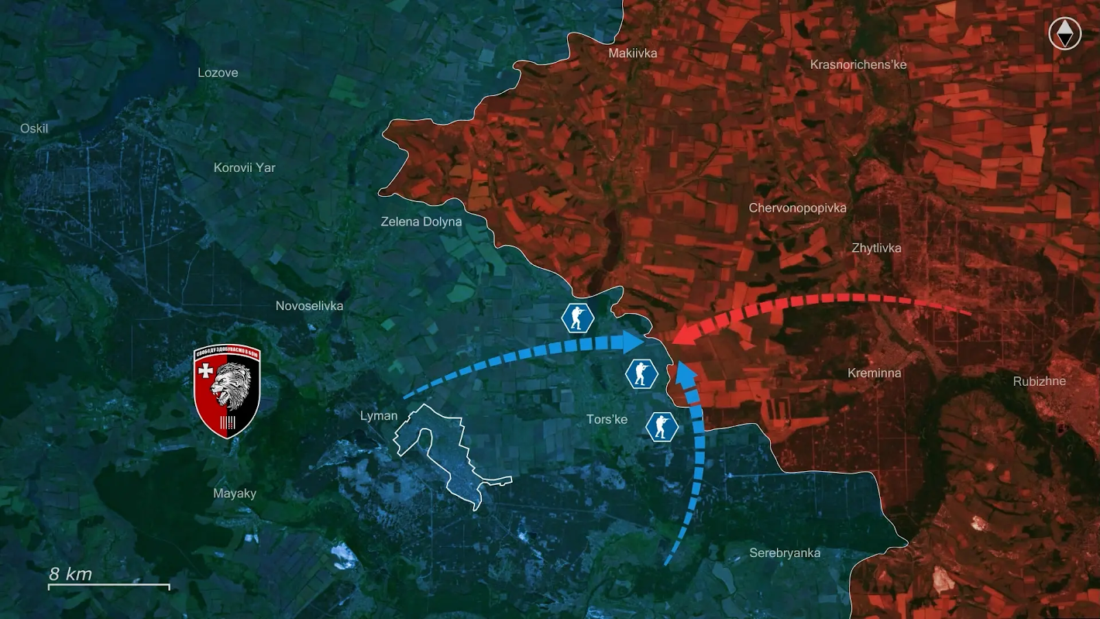 A screenshot from the RFU News – Reporting from Ukraine YouTube video, 6 August