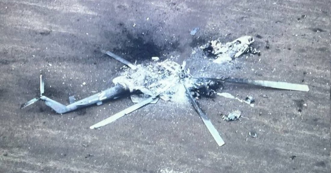 inform napalm hungary joins kazakhstan moscow shadow network repair russian helicopters mi-8 helicopter destroyed kharkiv oblast 2022 facebook/general staff ukrainian armed forces fphxki5xiam6pho documents show spare parts flow secret bypassing
