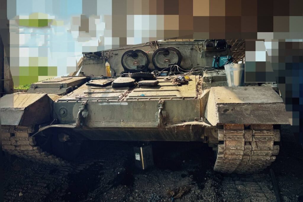oga in a Russian repair yard.