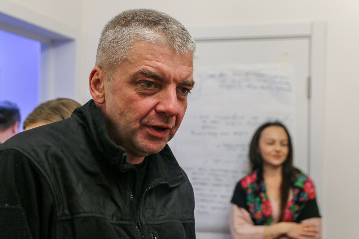 Maksym Butkevych at a meeting with human rights defenders on 25 November, 2024.