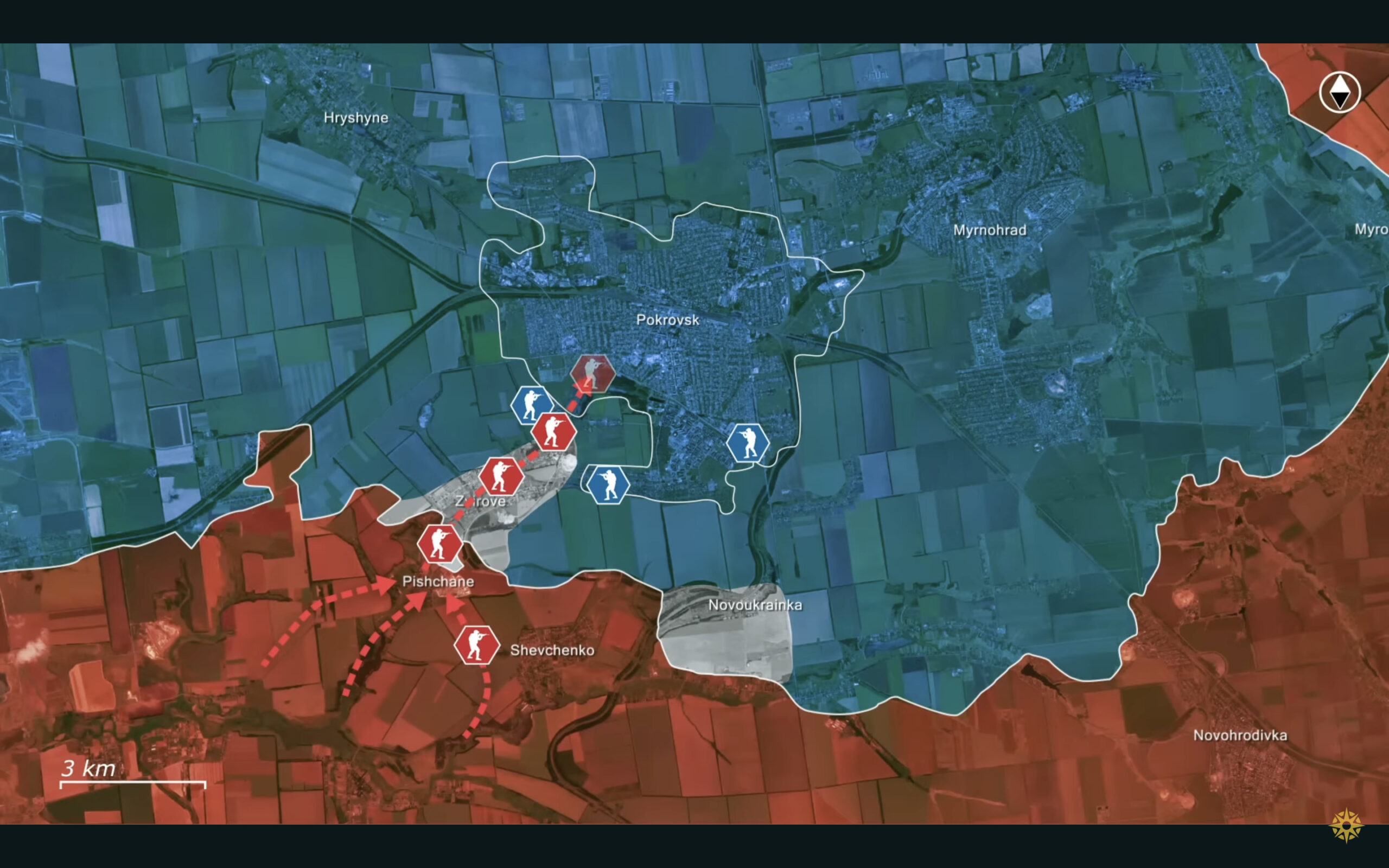 A screenshot from the RFU News - Reporting from Ukraine YouTube video.