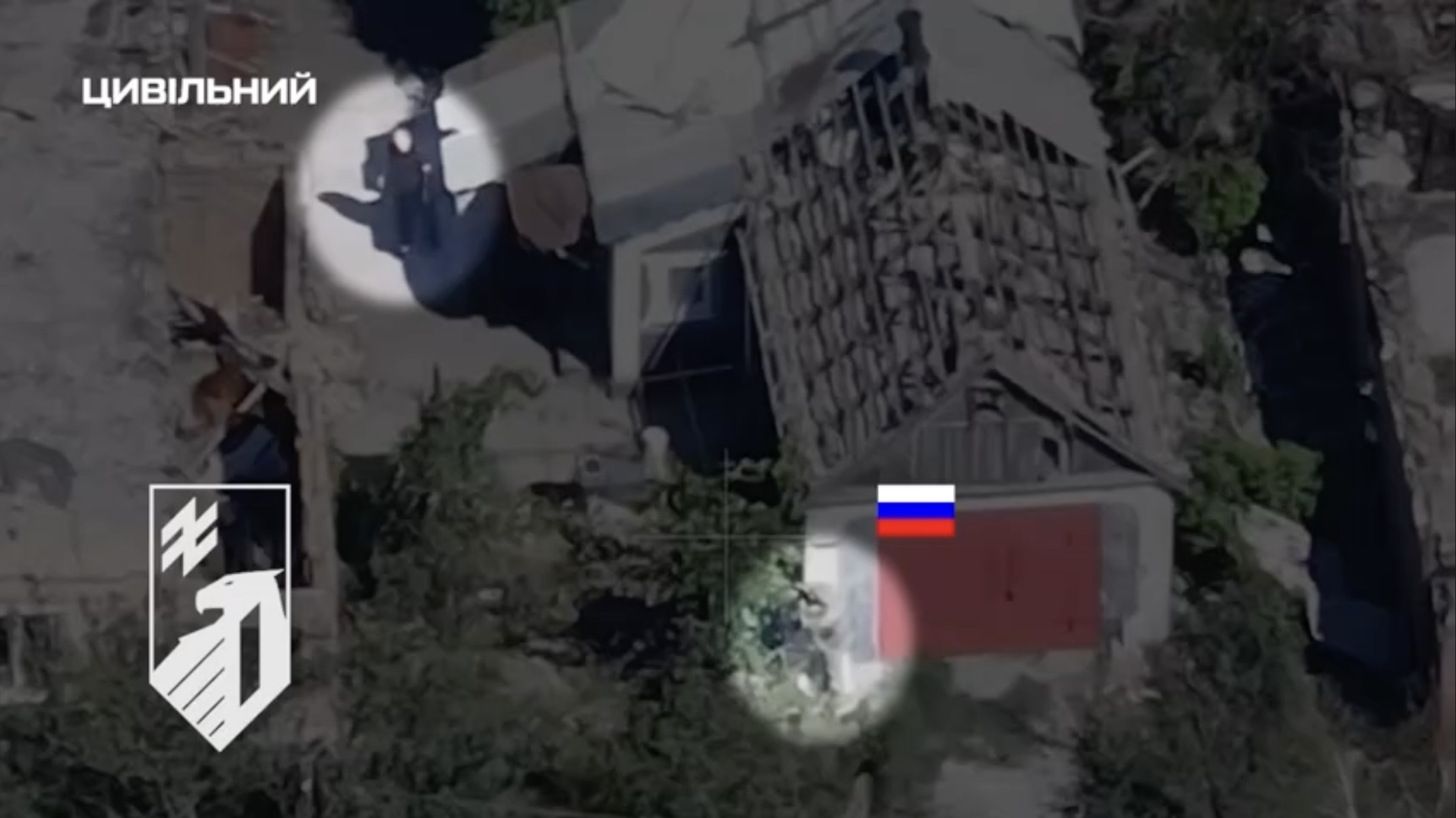 Ukrainian drone footage shows Russian soldier executing unarmed civilian in Donetsk Oblast yard near the front line on 28 August.