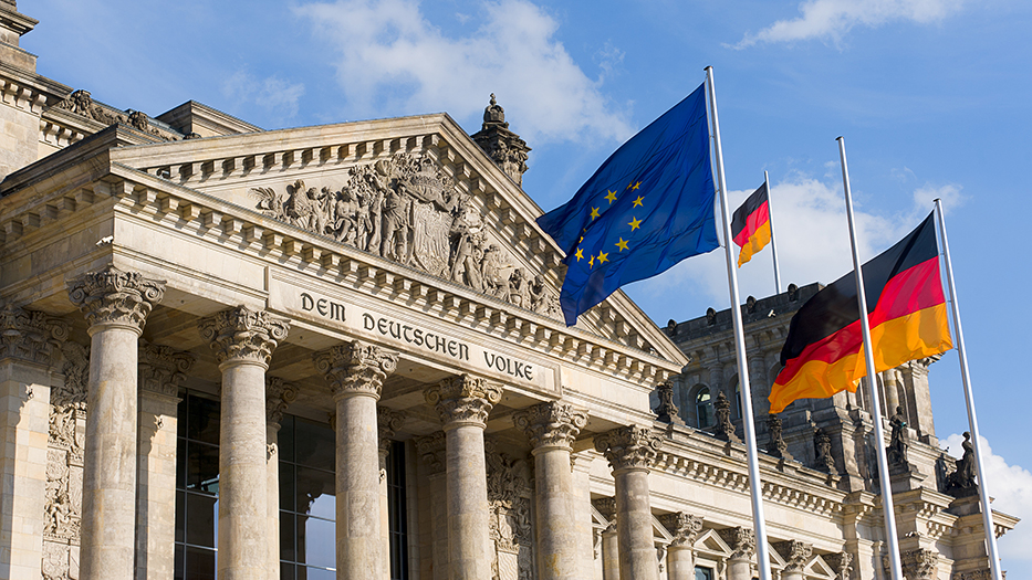 berlin commits $500 million ukraine sourcing weapons directly reserves germany eu's flags berlin's government quarter front german parliament protokoll-inlandde bundestag goal rapid delivery air defense other vital gear nato says